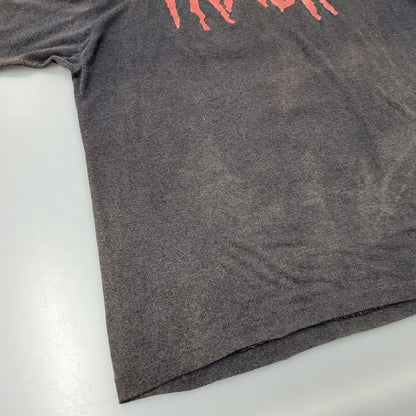 【現状渡し品】【メンズ】 INCREDIBLE c1989 80S ALICE COOPER TRASH BAND TEE T-SHIRT アリス クーパー トラッシュ Tシャツ カナダ製 半袖 トップス 146-241229-as-10-izu サイズ：L カラー：ブラック系 万代Net店