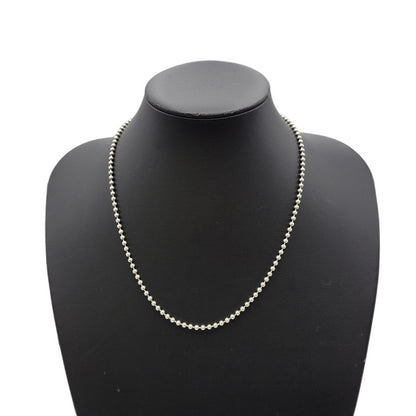 【中古品】 SV925 イタリア製 BALL CHAIN NECKLACE アクセサリー ネックレス 192-251016-rk-06-izu カラー：シルバー 万代Net店