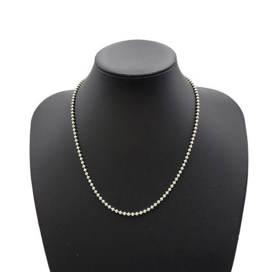 【中古品】 SV925 イタリア製 BALL CHAIN NECKLACE アクセサリー ネックレス 192-251016-rk-06-izu カラー：シルバー 万代Net店