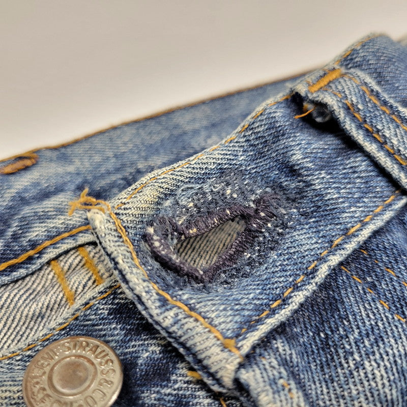 【中古品】【メンズ】 BIG-E DENIM PANTS デニムパンツ 刻印6 不均等V バックポケット裏シングル 並行ステッチ イエローステッチ 通常R 黒カン 赤耳 ジーンズ ボトムス 157-251021-as-13-izu カラー：インディゴ 万代Net店