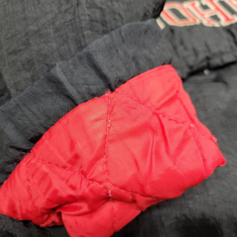 【現状渡し品】【メンズ】 STARTER スターター ST. JOHNS HALF ZIP PULLOVER NYLON JACKET ハーフジップ プルオーバー ナイロンジャケット 韓国製 アウター 146-251021-as-28-izu サイズ：M カラー：ブラック系 万代Net店