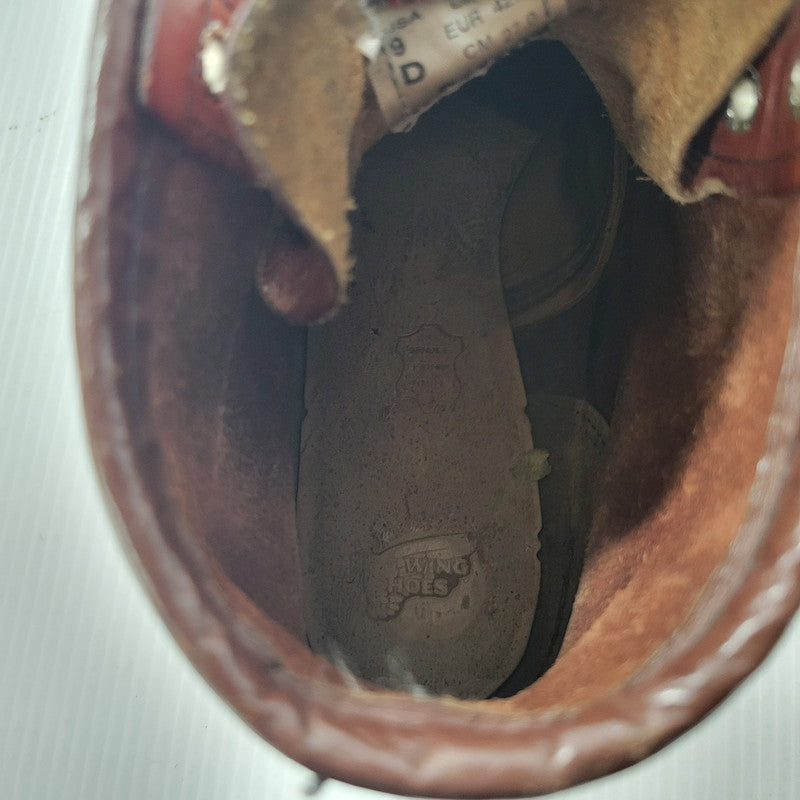 【中古品】【メンズ】 RED WING レッドウィング HERITAGE 6INCH MOC TOE IRISH SETTER 9106 ヘリテージ 6インチ モックトゥ アイリッシュセッター 刺繍羽タグ USA製 ブーツ シューズ 靴 164-251103-as-08-izu サイズ：27cm カラー：ブラウン 万代Net店