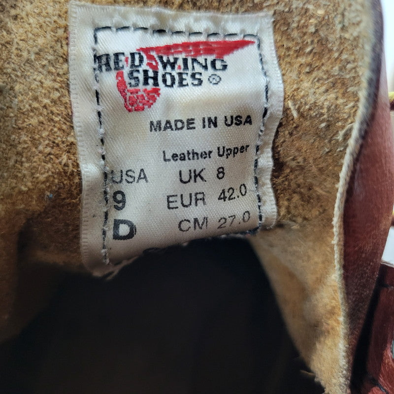 【中古品】【メンズ】 RED WING レッドウィング HERITAGE 6INCH MOC TOE IRISH SETTER 9106 ヘリテージ 6インチ モックトゥ アイリッシュセッター 刺繍羽タグ USA製 ブーツ シューズ 靴 164-251103-as-08-izu サイズ：27cm カラー：ブラウン 万代Net店