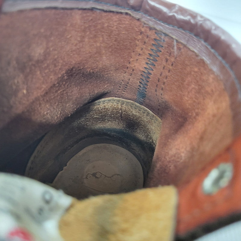 【中古品】【メンズ】 RED WING レッドウィング HERITAGE 6INCH MOC TOE IRISH SETTER 9106 ヘリテージ 6インチ モックトゥ アイリッシュセッター 刺繍羽タグ USA製 ブーツ シューズ 靴 164-251103-as-08-izu サイズ：27cm カラー：ブラウン 万代Net店