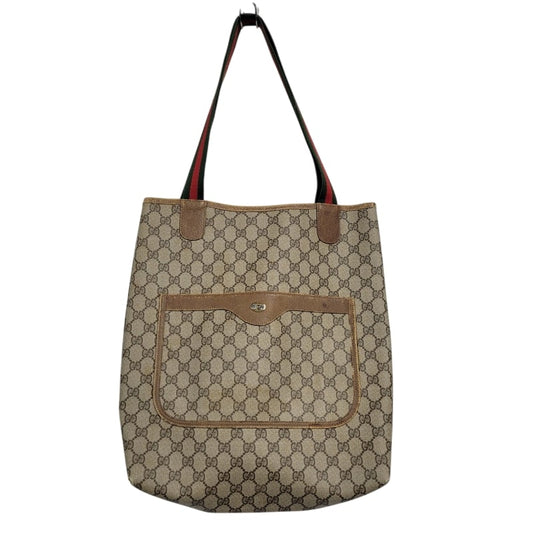 【現状渡し品】【メンズ/レディース】 OLD GUCCI オールドグッチ 3902003 GGスプリーム キャンバス トートバッグ カバン 鞄 180-251103-as-15-izu カラー：ブラウン系 万代Net店