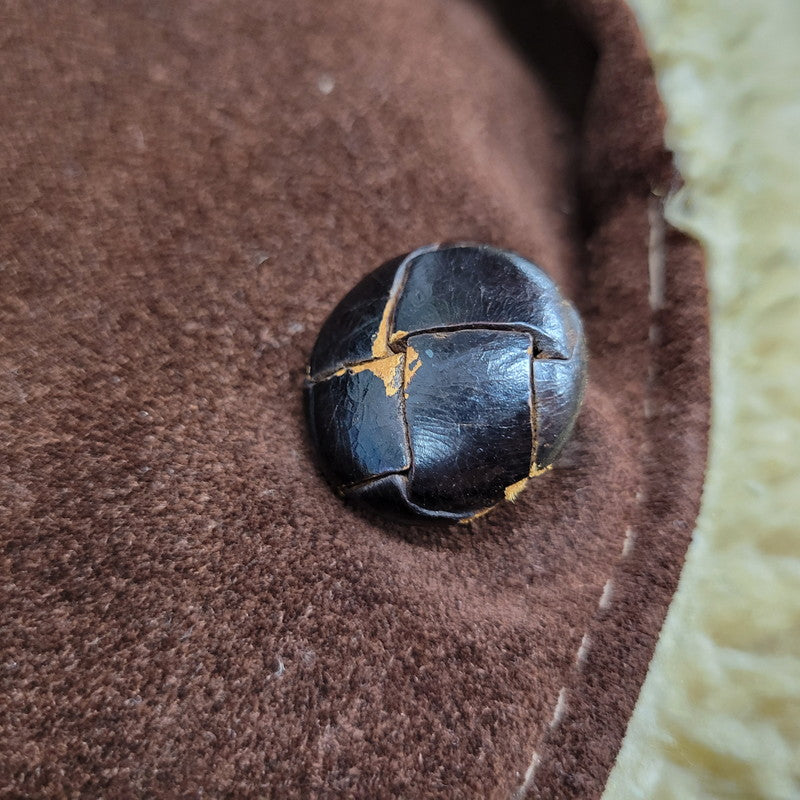 【現状渡し品】【メンズ】 schott ショット BOA LINER SUEDE RANCH JACKET ボアライナー スエード ランチジャケット 茶タグ USA製 アウター 146-251118-as-07-izu サイズ：40 カラー：ブラウン 万代Net店