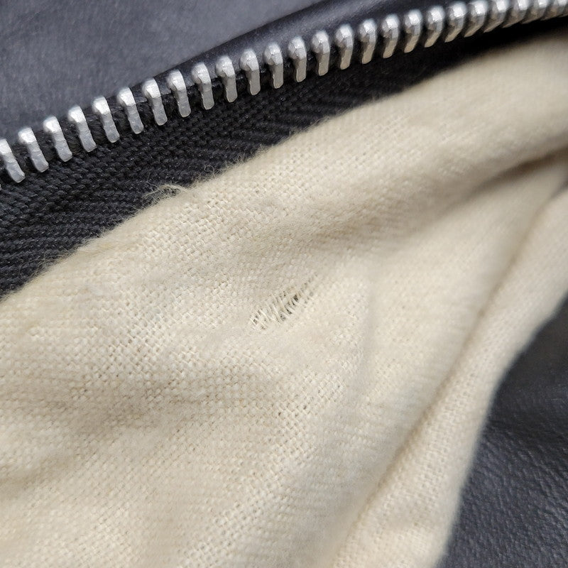 【現状渡し品】【メンズ】 schott ショット SINGLE RIDERS JACKET 641Q シングルライダースジャケット IDEALジッパー アウター 145-251118-as-11-izu サイズ：42 カラー：ブラック 万代Net店