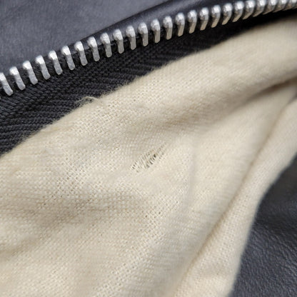 【現状渡し品】【メンズ】 schott ショット SINGLE RIDERS JACKET 641Q シングルライダースジャケット IDEALジッパー アウター 145-251118-as-11-izu サイズ：42 カラー：ブラック 万代Net店