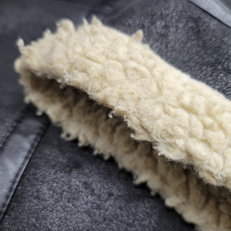 【中古品】【メンズ】 ALPHA INDUSTRIES アルファインダストリーズ FAKE MOUTON FLIGHT JACKET TA1548-075 フェイクムートン フライトジャケット アウター 145-251118-as-10-izu サイズ：L カラー：ブラック 万代Net店