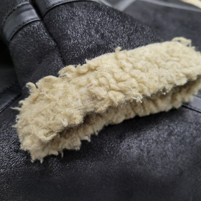 【中古品】【メンズ】 ALPHA INDUSTRIES アルファインダストリーズ FAKE MOUTON FLIGHT JACKET TA1548-075 フェイクムートン フライトジャケット アウター 145-251118-as-10-izu サイズ：L カラー：ブラック 万代Net店