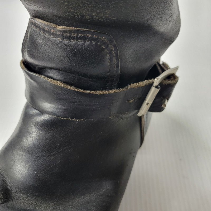 【現状渡し品】【メンズ】 RED WING レッドウィング ENGINEER BOOTS 2268 ANSI Z41 PT91 エンジニアブーツ USA製 プリントタグ シューズ 靴 164-251125-as-28-izu カラー：ブラック 万代Net店