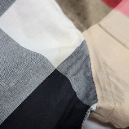 【中古品】【メンズ】 LOGO RUBBER PRINT PATCHWORK L/S SHIRT THTHAGAR129SAM ロゴ ラバー プリント パッチワーク ロングスリーブ シャツ ノバチェック 長袖 トップス 141-251223-as-10-izu サイズ：M カラー：マルチカラー 万代Net店