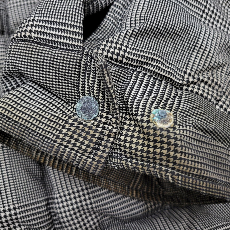 【現状渡し品】【メンズ】 NITROW ナイトロウ CHECK DOWN JACKET NW042-JK15 チェック ダウン ジャケット アウター 142-260105-ay-03-izu サイズ：XL カラー：グレー 万代Net店