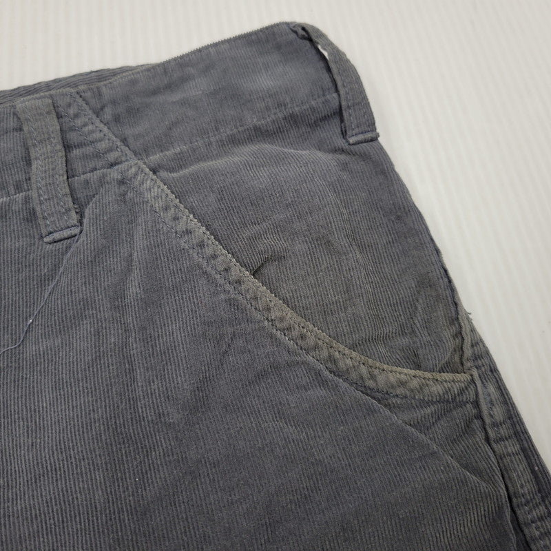【現状渡し品】【メンズ】 CORDUROY SHORTS コーデュロイ ショーツ ショートパンツ ズボン ボトムス 153-260105-ay-05-izu サイズ：S カラー：グレー 万代Net店