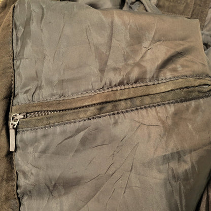 【中古品】【メンズ】 SUEDE BLOUSON JACKET スエード ブルゾン ジャケット アウター 長袖 146-260202-kh-04-izu サイズ：58 カラー：ブラウン 万代Net店