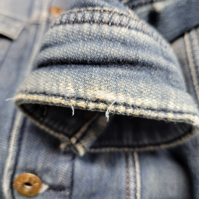 【現状渡し品】【メンズ】 ELSHAR.NE DENIM JACKET デニムジャケット アウター 141-260208-as-10-izu サイズ：S カラー：インディゴ 万代Net店
