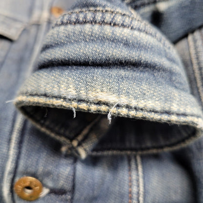 【現状渡し品】【メンズ】 ELSHAR.NE DENIM JACKET デニムジャケット アウター 141-260208-as-10-izu サイズ：S カラー：インディゴ 万代Net店