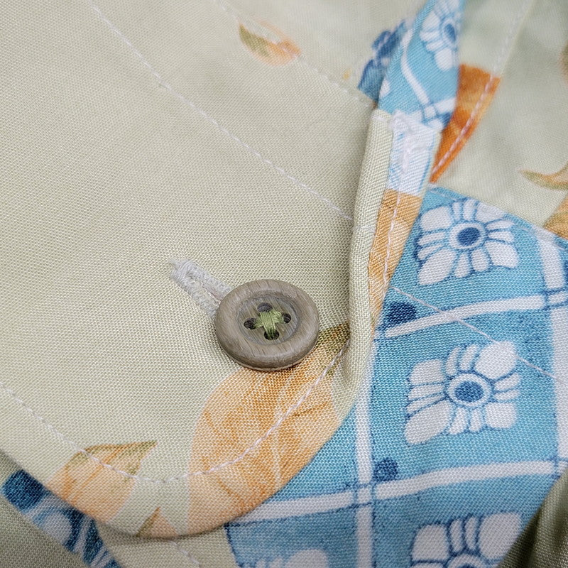 【中古品】【メンズ】 KARL HELMUT カールヘルム OPEN COLLAR L/S RAYON SHIRT P036UFB36 オープンカラー ロングスリーブ レーヨンシャツ ホオズキ柄 長袖 140-260220-as-18-izu カラー：マルチカラー 万代Net店