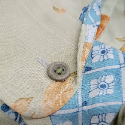【中古品】【メンズ】 KARL HELMUT カールヘルム OPEN COLLAR L/S RAYON SHIRT P036UFB36 オープンカラー ロングスリーブ レーヨンシャツ ホオズキ柄 長袖 140-260220-as-18-izu カラー：マルチカラー 万代Net店