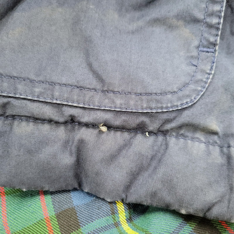 【現状渡し品】【メンズ】 CORDUROY COLLAR DOWN JACKET コーデュロイ カラー ダウン ジャケット アウター 146-260223-kh-03-izu サイズ：M カラー：ネイビー×グリーン 万代Net店
