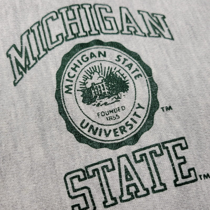【中古品】【メンズ】 Champion チャンピオン MICHIGAN STATE REVERSE WEAVE CREWNECK SWEAT ミシガン州 リバースウィーブ クルーネック スウェット トップス 長袖 146-260302-kh-17-izu サイズ：XL カラー：グレー 万代Net店