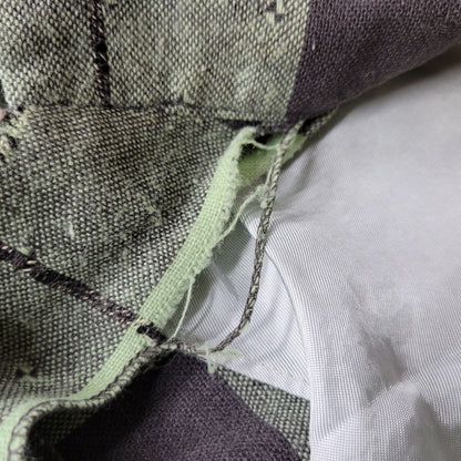 【中古品】【メンズ】 VINTAGE OPEN COLLAR CHECK LS SHIRT オープン カラー チェック ロングスリーブ シャツ トップス 長袖 146-260309-kh-08-izu カラー：ライトグリーン×ブラック 万代Net店