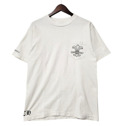 【中古品】【メンズ】 BS FLARE POCKET TEE BSフレア プリント ポケット Tシャツ 半袖 トップス 190-260313-ay-01-izu サイズ：M カラー：ホワイト 万代Net店
