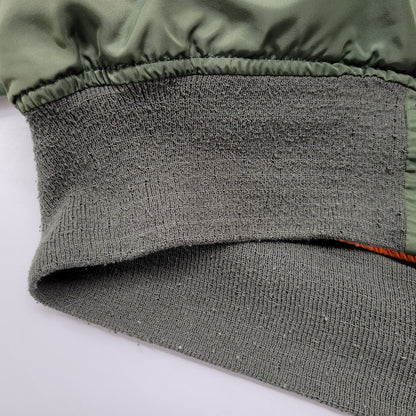 【中古品】【メンズ】 ALPHA INDUSTRIES アルファインダストリーズ 0615-00-573-8337 MIL-J-82790J(USAF) USA製 MA-1 FLIGHT JACKET フライトジャケット アウター 145-260408-kh-10-izu サイズ：L カラー：カーキ×オレンジ 万代Net店