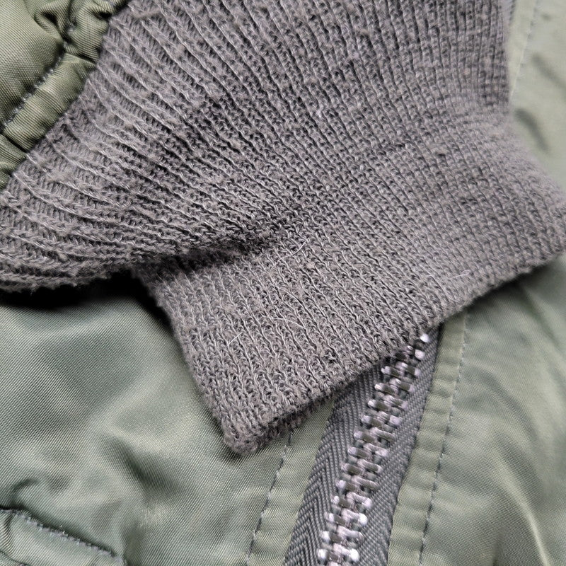 【中古品】【メンズ】 ALPHA INDUSTRIES アルファインダストリーズ 0615-00-573-8337 MIL-J-82790J(USAF) USA製 MA-1 FLIGHT JACKET フライトジャケット アウター 145-260408-kh-10-izu サイズ：L カラー：カーキ×オレンジ 万代Net店
