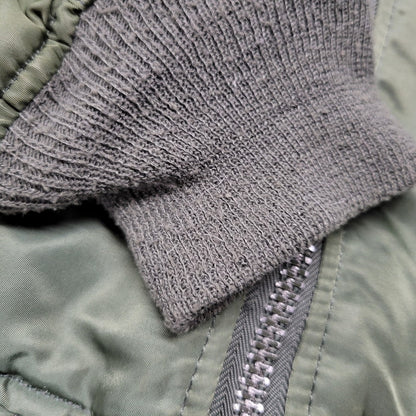 【中古品】【メンズ】 ALPHA INDUSTRIES アルファインダストリーズ 0615-00-573-8337 MIL-J-82790J(USAF) USA製 MA-1 FLIGHT JACKET フライトジャケット アウター 145-260408-kh-10-izu サイズ：L カラー：カーキ×オレンジ 万代Net店