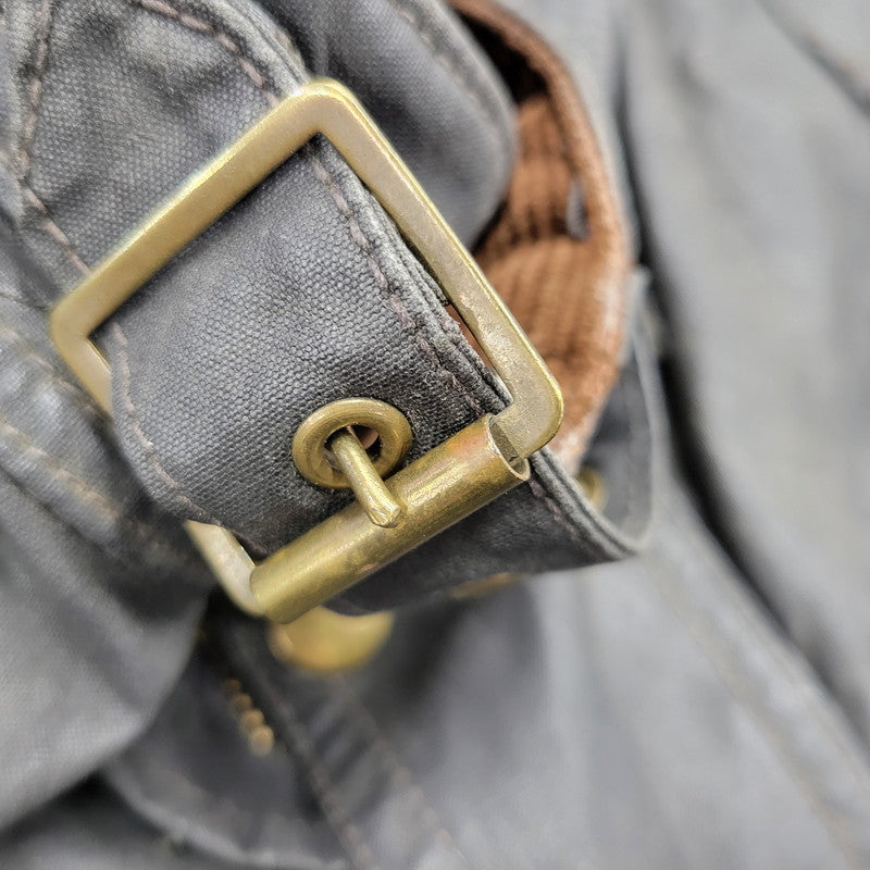 【現状渡し品】【メンズ】 サミーミラータグ LIGHTNING ZIP TRIALMASTER MOTORCYCLE WAXED JACKET ライトニングジップ モーターサイクル トライアルマスター ワックス ジャケット アウター 146-260408-kh-11-izu カラー：ブラック 万代Net店