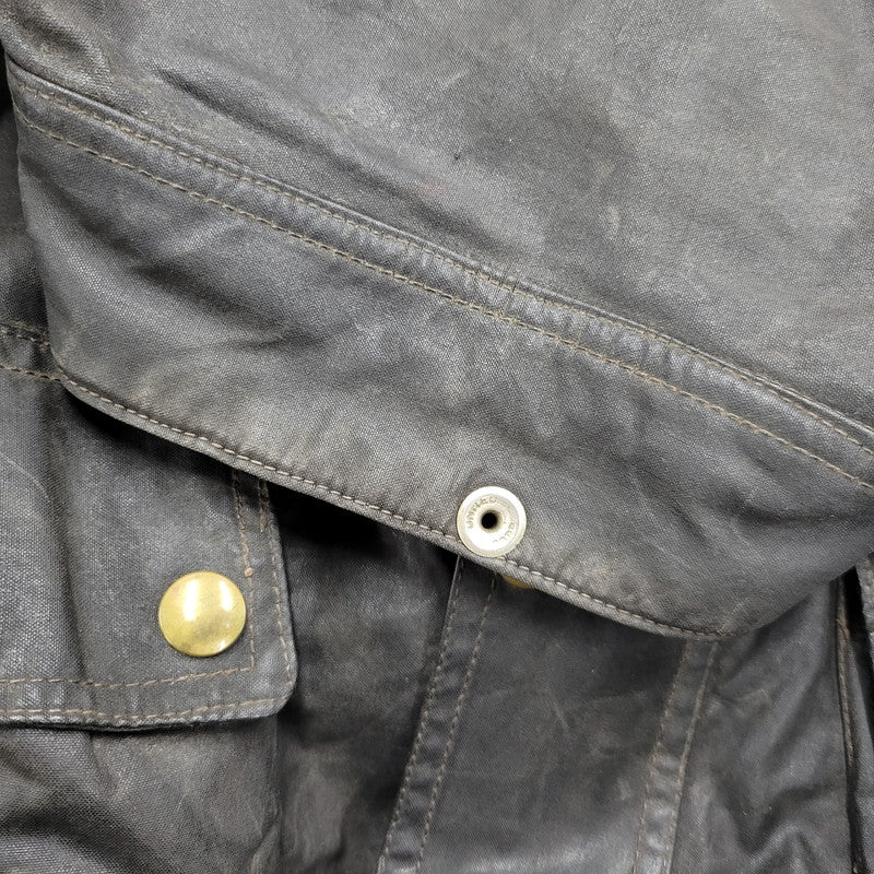 【現状渡し品】【メンズ】 サミーミラータグ LIGHTNING ZIP TRIALMASTER MOTORCYCLE WAXED JACKET ライトニングジップ モーターサイクル トライアルマスター ワックス ジャケット アウター 146-260408-kh-11-izu カラー：ブラック 万代Net店
