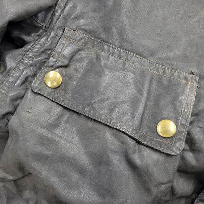 【現状渡し品】【メンズ】 サミーミラータグ LIGHTNING ZIP TRIALMASTER MOTORCYCLE WAXED JACKET ライトニングジップ モーターサイクル トライアルマスター ワックス ジャケット アウター 146-260408-kh-11-izu カラー：ブラック 万代Net店
