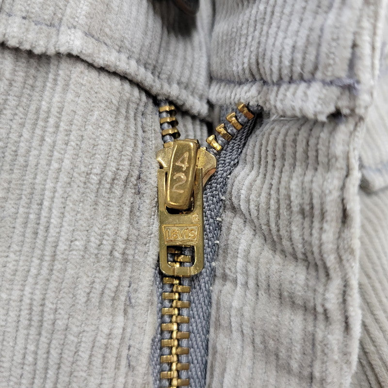 【中古品】【メンズ】 Levi's リーバイス 519-1555 刻印536 42 TALON USA製 CORDUROY FLARE PANTS コーデュロイ フレア パンツ ボトムス 157-260408-kh-15-izu サイズ：34×32 カラー：ベージュ 万代Net店
