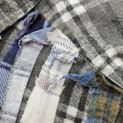 【中古品】【メンズ】 REBUILD BY NEEDLES リビルドバイニードルス RIBBON WIDE SHIRT リボン ワイド シャツ トップス 140-260517-kh-19-izu カラー：マルチ 万代Net店
