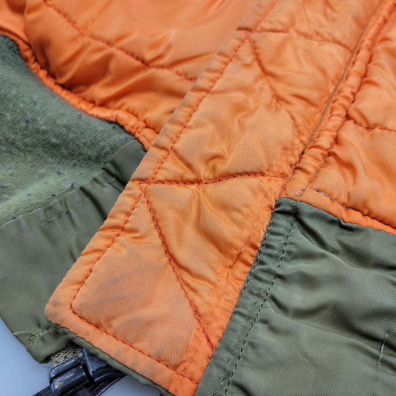 【現状渡し品】【メンズ】 ALPHA INDUSTRIES アルファインダストリーズ MA-1 FLIGHT JACKET 1615-573-8335 フライトジャケット USA製 145-260527-as-20-izu サイズ：M カラー：カーキ/オレンジ 万代Net店