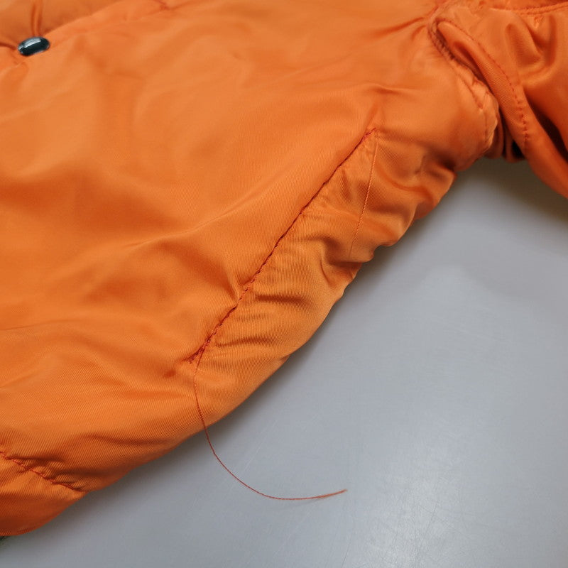 【現状渡し品】【メンズ】 ALPHA INDUSTRIES アルファインダストリーズ MA-1 FLIGHT JACKET 1615-573-8335 フライトジャケット USA製 145-260527-as-20-izu サイズ：M カラー：カーキ/オレンジ 万代Net店