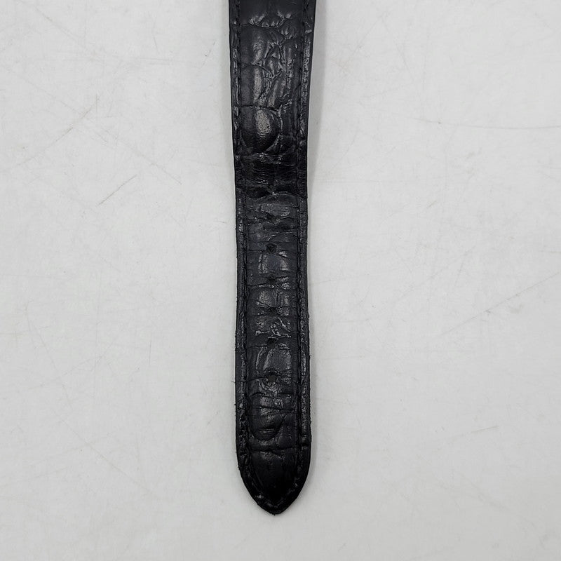【現状渡し品】【メンズ/レディース】 LONGINES ロンジン ROUND FACE QUARTS 24742139 ラウンドフェイス クォーツ ゴールド文字盤 腕時計 197-250522-ay-17-izu カラー：ブラック×ゴールド 万代Net店