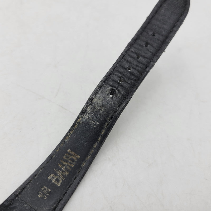 【現状渡し品】【メンズ/レディース】 LONGINES ロンジン ROUND FACE QUARTS 24742139 ラウンドフェイス クォーツ ゴールド文字盤 腕時計 197-250522-ay-17-izu カラー：ブラック×ゴールド 万代Net店