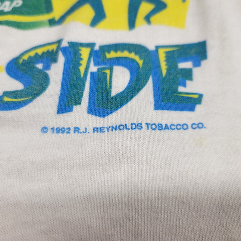 【中古品】【メンズ】 USED SALEM GRAPHIC TEE c1992 セーラム Tシャツ 両シングル USA製 半袖 146-260602-as-15-izu サイズ：XL カラー：ホワイト 万代Net店