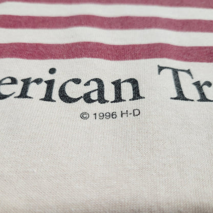 【中古品】【メンズ】 HARLEY DAVIDSON ハーレーダビッドソン c1996 WISCONSIN SS TEE ショートスリーブ Tシャツ USA製 両シングル 半袖 トップス 146-260607-as-29-izu サイズ：XL カラー：ピンク系 万代Net店