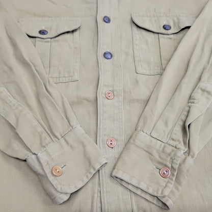 【現状渡し品】【メンズ】 BOY SCOUTS OF AMERICA ボーイスカウトオブアメリカ 2-POCKET L/S SHIRT 2ポケット ロングスリーブ シャツ 長袖 146-260610-as-03-izu カラー：カーキ 万代Net店