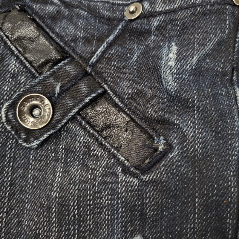 【現状渡し品】【メンズ】 SEMANTIC DESIGN セマンティックデザイン 00S FLARE DENIM PANTS 2-0911 フレアデニムパンツ ボトムス 157-250202-as-16-izu サイズ：LL カラー：インディゴ 万代Net店