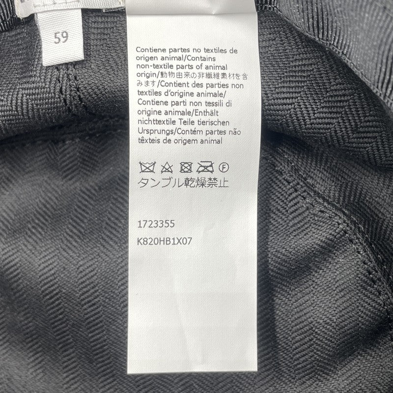 【中古品】【メンズ】 LOEWE ロエベ ANAGRAM JACQUARD BUCKET HAT K820HB1X07 アナグラムジャガード バケットハット 帽子 183-260720-ss-01-tei サイズ：59 カラー：ネイビー 万代Net店