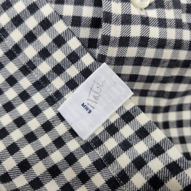 【中古品】【メンズ】 RALPH LAUREN ラルフローレン CLASSIC FIT GINGHAM CHECK L S SHIRT クラシック フィット ギンガムチェック ロングスリーブ シャツ 長袖 トップス 146-260728-ay-08-izu サイズ：L カラー：ブラック×ホワイト 万代Net店