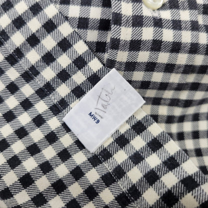 【中古品】【メンズ】 RALPH LAUREN ラルフローレン CLASSIC FIT GINGHAM CHECK L S SHIRT クラシック フィット ギンガムチェック ロングスリーブ シャツ 長袖 トップス 146-260728-ay-08-izu サイズ：L カラー：ブラック×ホワイト 万代Net店