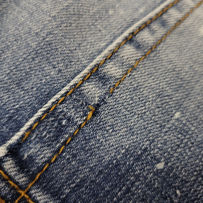 【中古品】【メンズ】 MNML ミニマル PAINT CRASH DENIM PANTS ペイント クラッシュ デニムパンツ ジーンズ ズボン ボトムス 153-260728-ay-10-izu サイズ：34 カラー：インディゴ 万代Net店