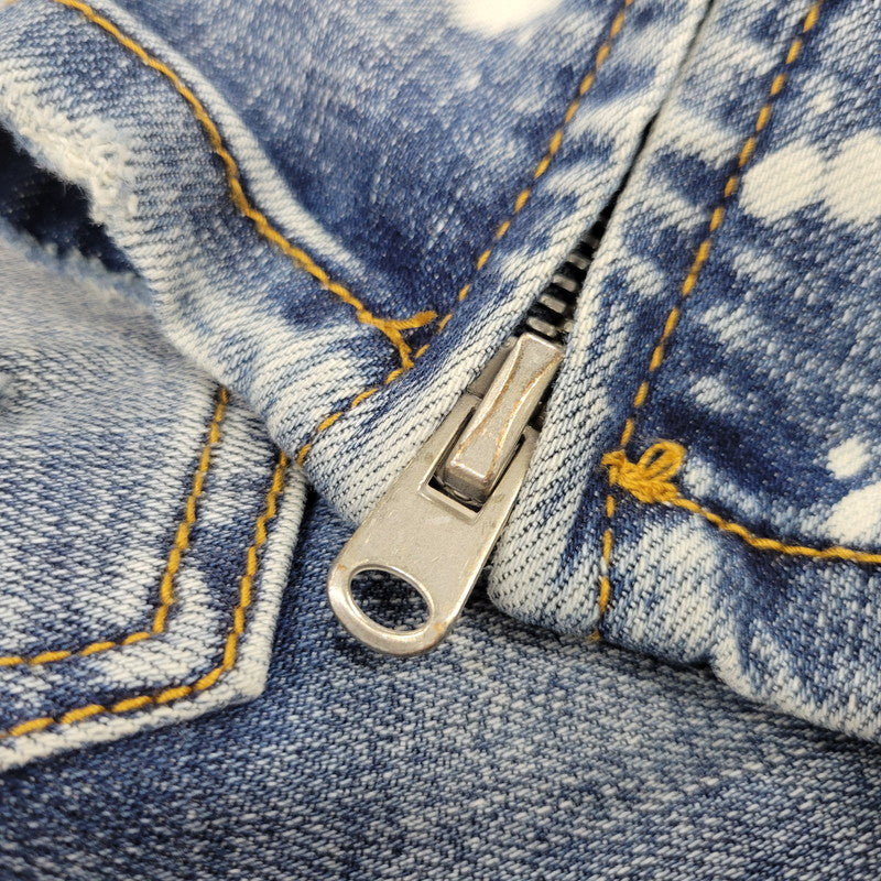 【中古品】【メンズ】 MNML ミニマル PAINT CRASH DENIM PANTS ペイント クラッシュ デニムパンツ ジーンズ ズボン ボトムス 153-260728-ay-10-izu サイズ：34 カラー：インディゴ 万代Net店