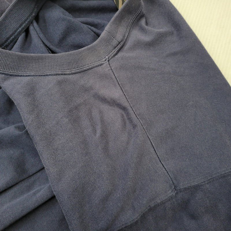【中古品】【メンズ】 OLD VANS オールド バンズ CENTER LINE LS TEE センターライン ロングスリーブ Tシャツ 刺繍ロゴ 長袖 トップス 146-260728-ay-15-izu サイズ：L カラー：ネイビー 万代Net店