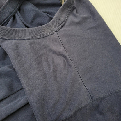 【中古品】【メンズ】 OLD VANS オールド バンズ CENTER LINE LS TEE センターライン ロングスリーブ Tシャツ 刺繍ロゴ 長袖 トップス 146-260728-ay-15-izu サイズ：L カラー：ネイビー 万代Net店